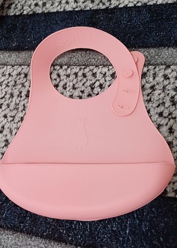 Pastel Pembe Bebek Mama Önlüğü - Görsel 2