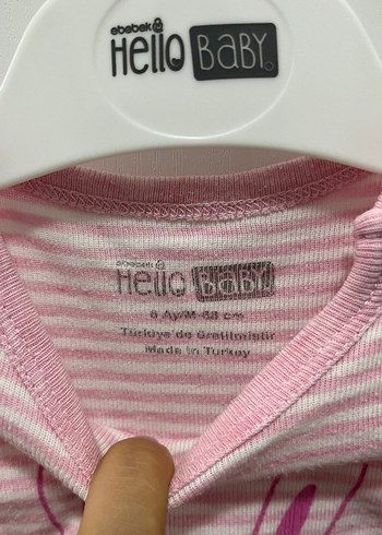 Kısa Kollu, Yeşil Bebek Kız Body - Görsel 7