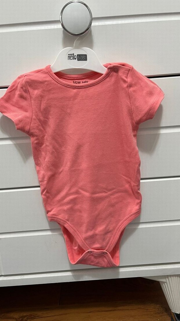 Kısa Kollu, Yeşil Bebek Kız Body - Görsel 3