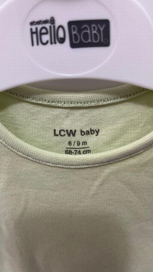 Kısa Kollu, Yeşil Bebek Kız Body - Görsel 2