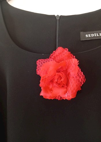 Siyah Uzun Dantel Kadın Elbise - Görsel 3