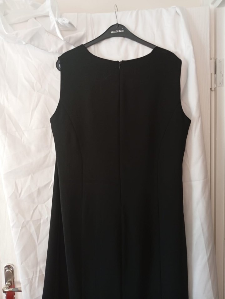 Siyah Uzun Dantel Kadın Elbise - Görsel 5