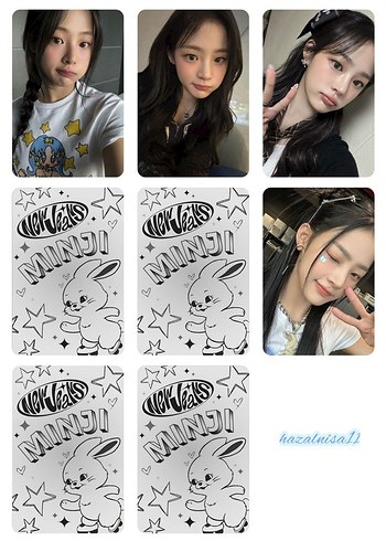 Minji photocard 4'lü