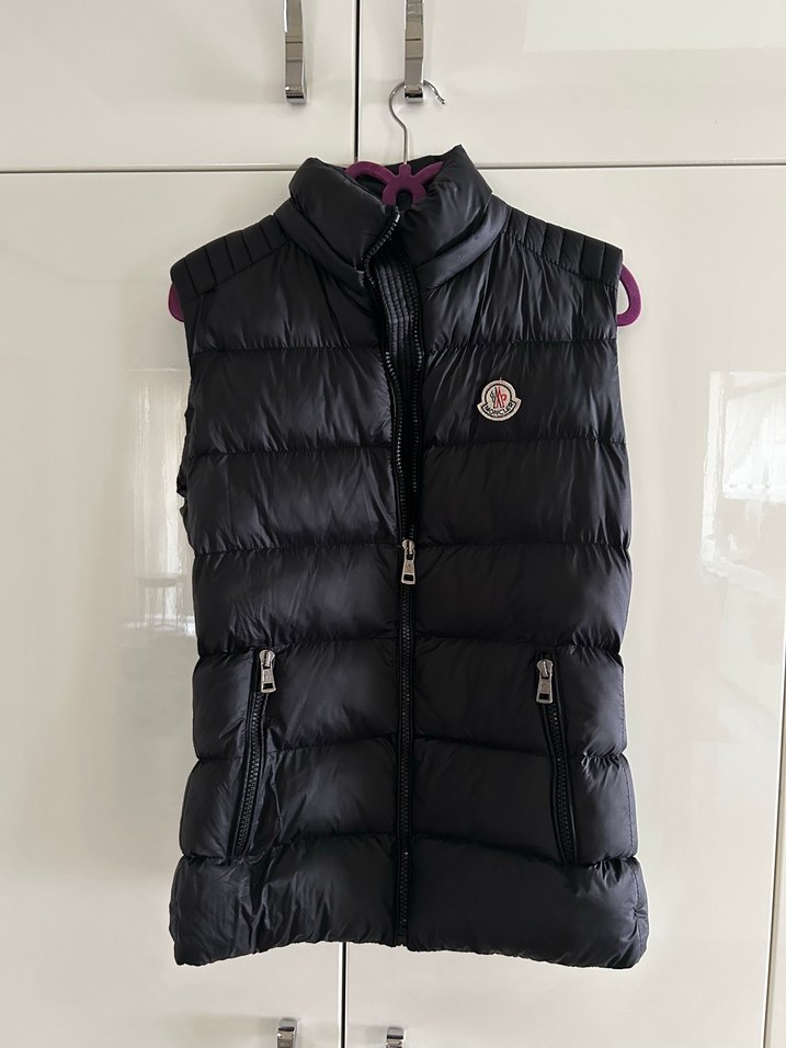 Kadın Siyah Moncler Şişme Yelek - Görsel 2
