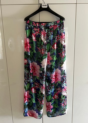 Bol Kesim, Uzun, Çok Renkli Bohem Pantolon - Görsel 4