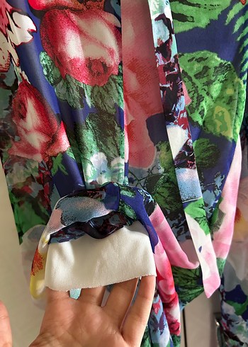 Bol Kesim, Uzun, Çok Renkli Bohem Pantolon - Görsel 3