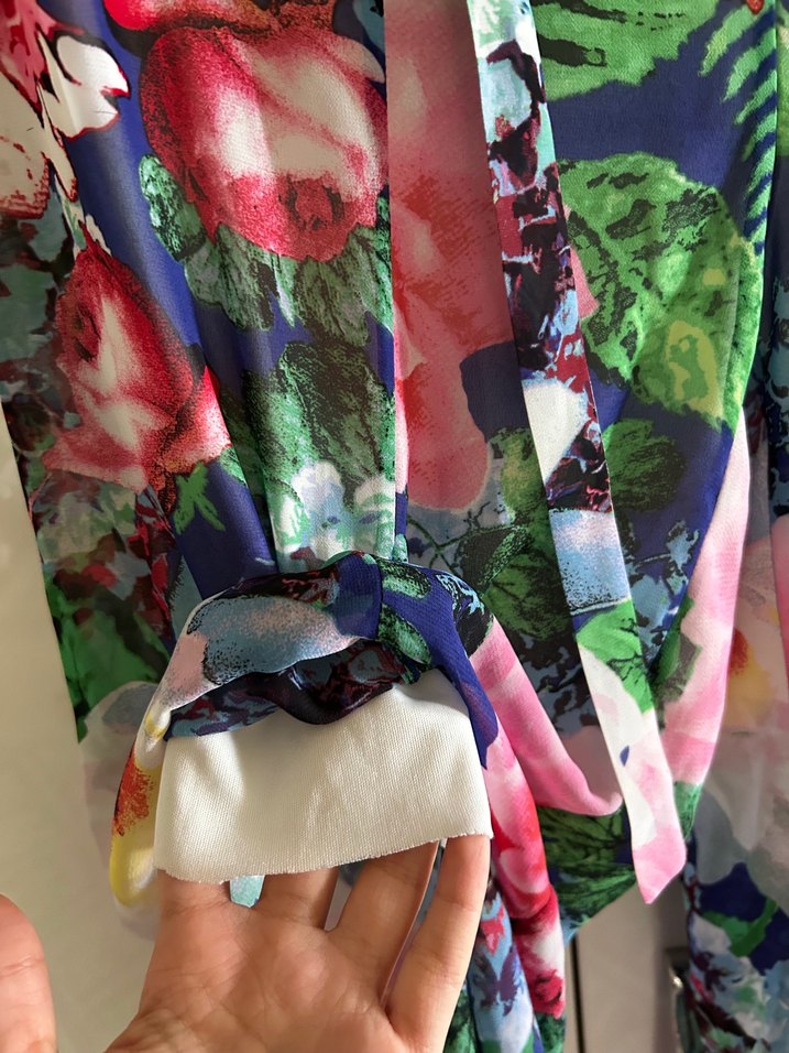 Bol Kesim, Uzun, Çok Renkli Bohem Pantolon - Görsel 3