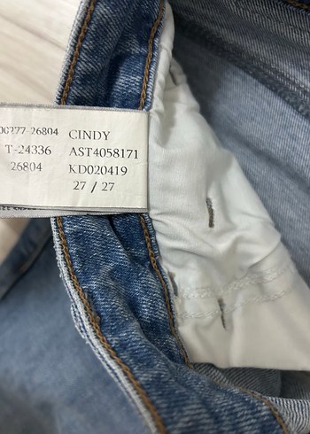 Gri Mavi  Kadın Denim Pantolon - Görsel 4