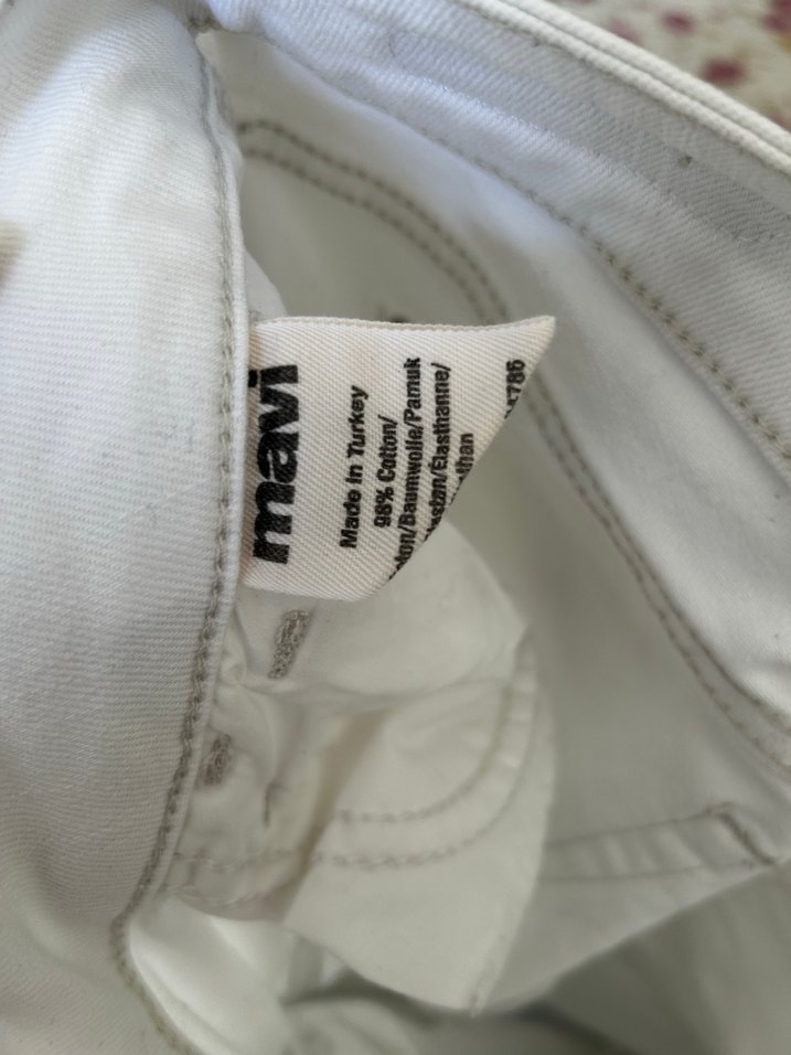 Beyaz  Kadın Kot Pantolon - Görsel 5