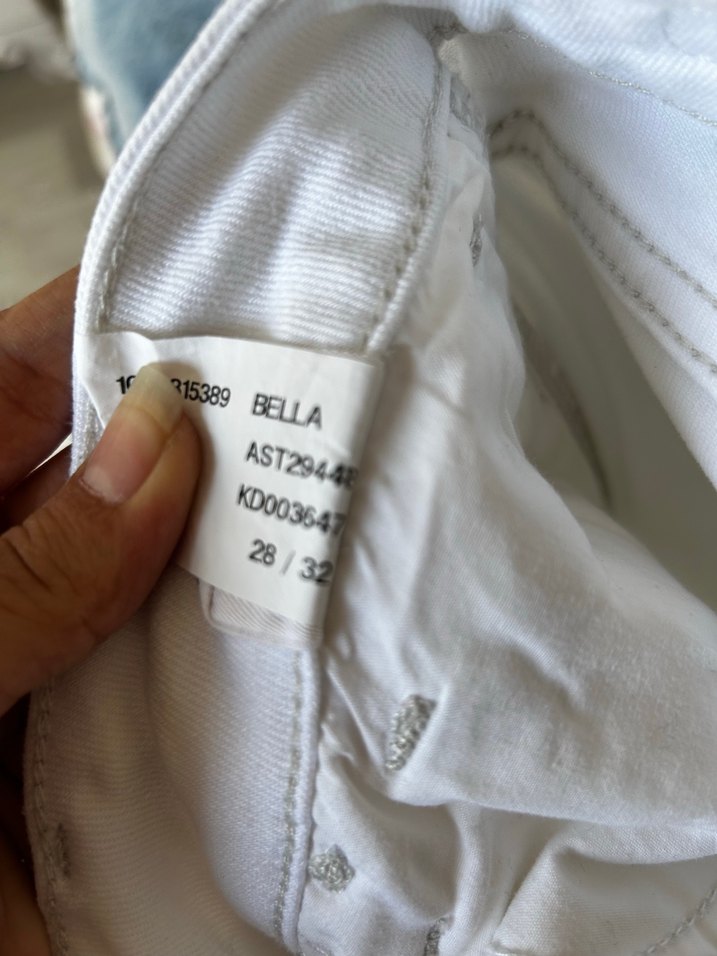 Beyaz  Kadın Kot Pantolon - Görsel 3