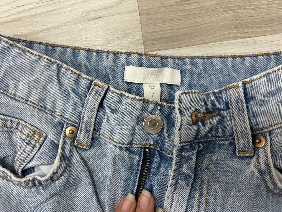 Geniş Kesim Midi Boy Kadın Kot Pantolon - Görsel 2