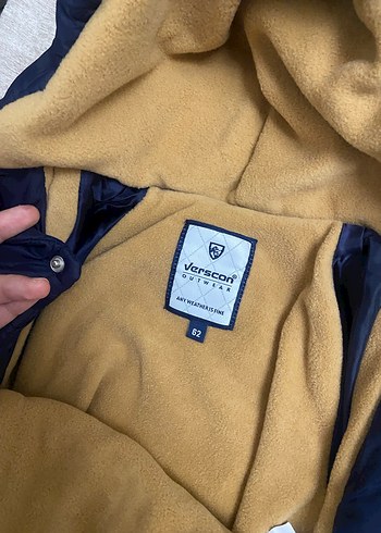 Kürklü Kapüşonlu Erkek Bebek mont tulum - Görsel 4