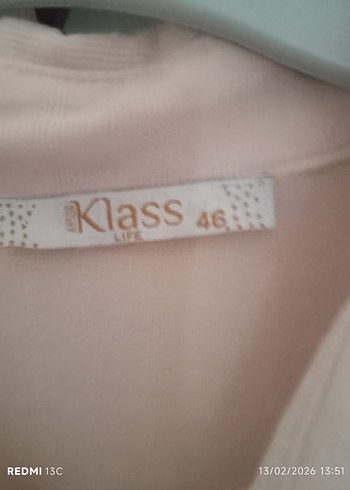 Bej Düğmeli Uzun Kollu Salaş Tunik - Görsel 2