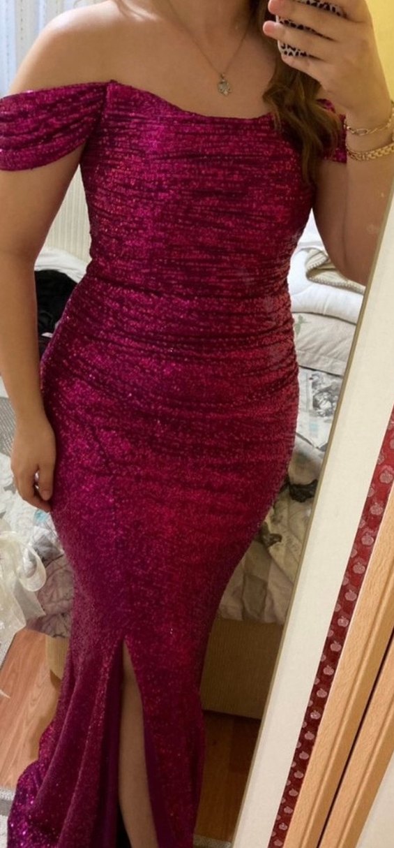 Pul payet abiye - Görsel 2