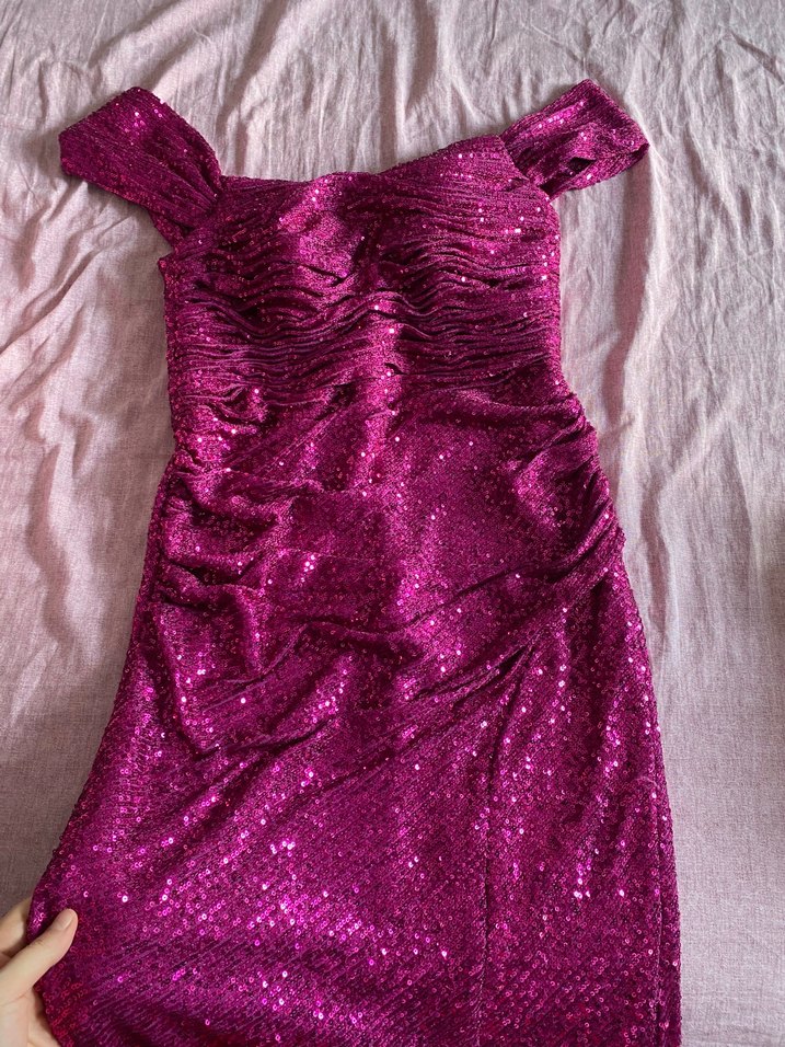 Pul payet abiye - Görsel 4