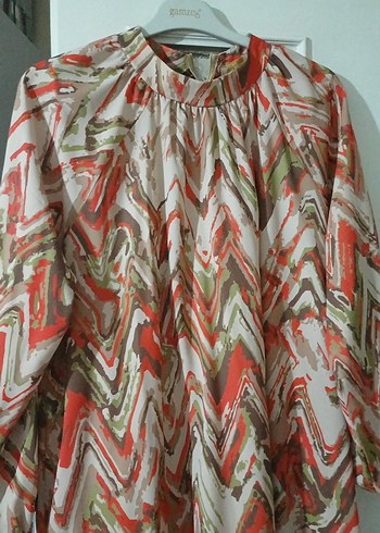 Bohem Çok Renkli Uzun Salaş Elbise - Görsel 2