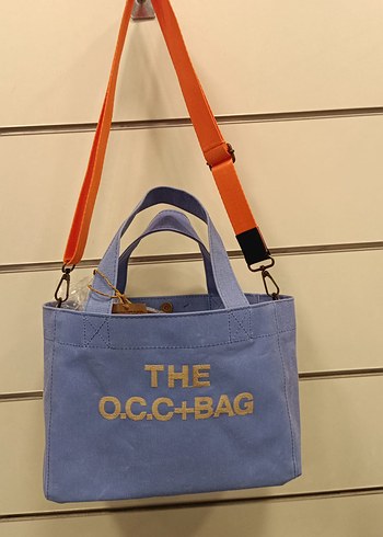 Old Cotton Cargo OLD COTTON CARGO Gri Mavi Denim Kadın Omuz Çantası