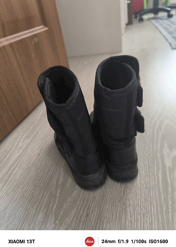 32 Beden siyah Renk Siyah kız Çocuk Lastik Biker Bot