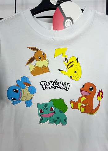 Diğer POKEMON Baskılı Beyaz Erkek Çocuk Tişörtü