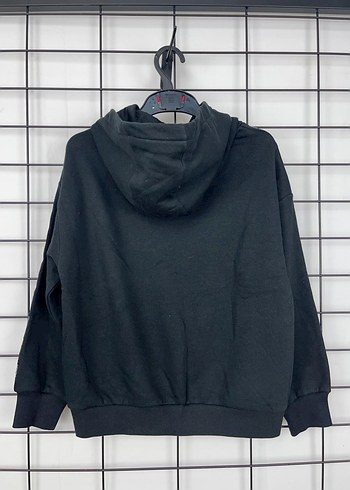 11-12 Yaş Beden siyah Renk Xbox Baskılı Siyah Kapüşonlu Sweatshirt