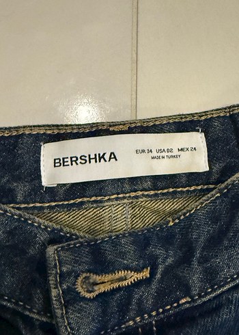 Gri Mavimsi Bol Kesim Kadın Kot Pantolon - Görsel 2