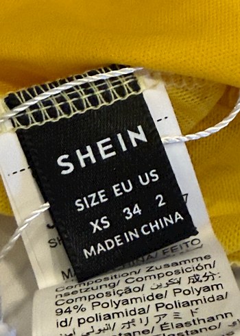 Sarı Drapeli Halter Yaka Crop Top - Görsel 3