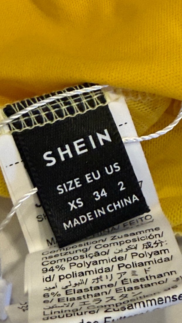 Sarı Drapeli Halter Yaka Crop Top - Görsel 3