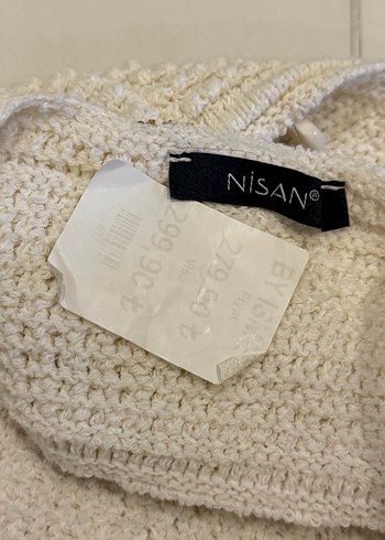 Beyaz Örgü Bohem Mini Büstiyer - Görsel 3