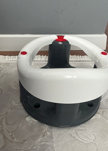 Babyjem Gri Beyaz Bebek Banyo Mama Sandalyesi - Görsel 2