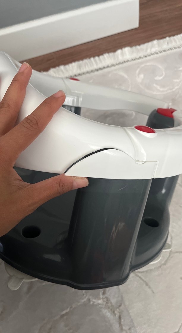 Babyjem Gri Beyaz Bebek Banyo Mama Sandalyesi - Görsel 3