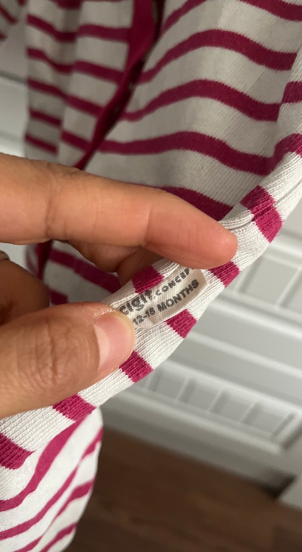 Cigit Düğmeli Pembe Çizgili Bebek Tulumu - Görsel 2