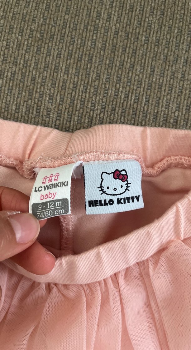 LC Waikiki Kız Çocuk Pembe Fırfırlı Etekli Tayt - Görsel 2