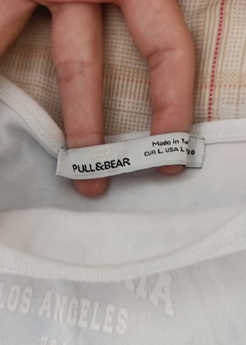 Beyaz Bağlama Desenli Straplez Atlet - Görsel 3