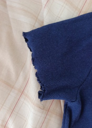 Kadın Lacivert Boğazlı Triko Kazak - Görsel 3