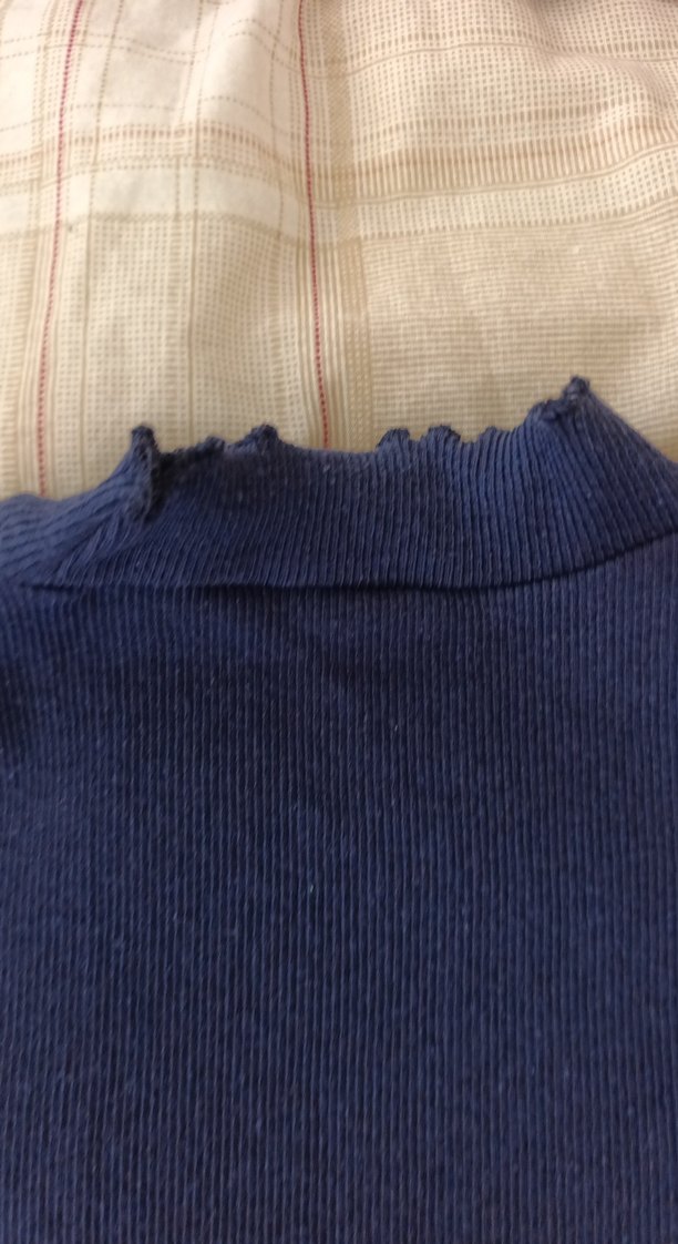 Kadın Lacivert Boğazlı Triko Kazak - Görsel 4