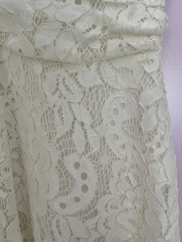 Trendyolmilla Beyaz dantelli elbise - Görsel 4