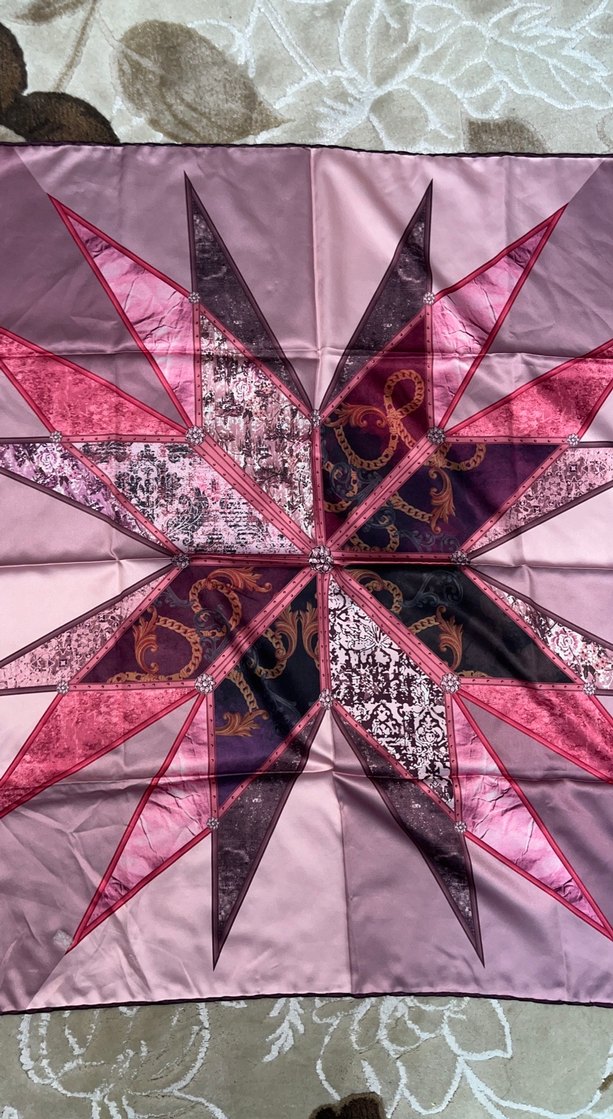 Pastel Pembe Parisian Street Wear Kadın Başörtü - Görsel 2