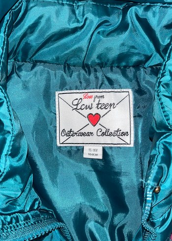 LCW Turkuaz Nakışlı Kürklü Genç Kız Yelek - Görsel 2