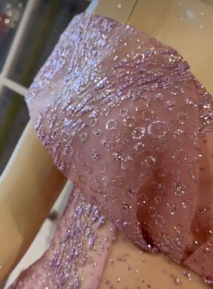 Pudra pembesi Nişan Elbisesi - Görsel 2