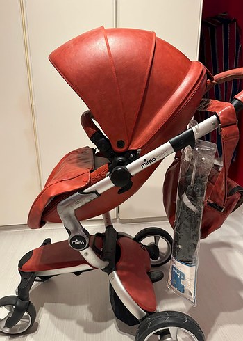 Kraft Kırmızı ve Gri Mima Bebek Arabası