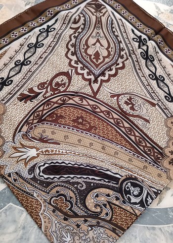 Diğer Dantel Detaylı Mor Bohem Kadın Fular