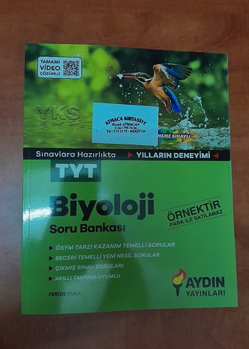TYT Biyoloji Soru Bankası - Aydın Yayınları