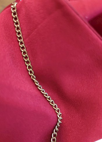 Zincir Detaylı bordo Kadın bluz - Görsel 5