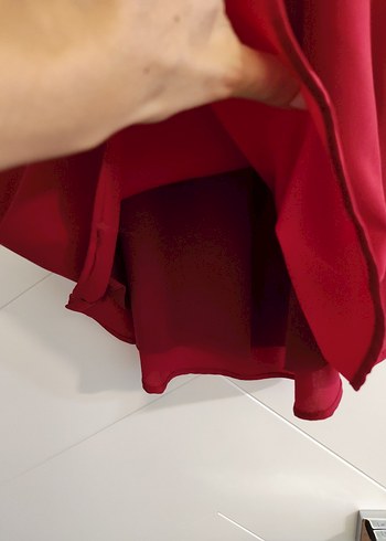 Zincir Detaylı bordo Kadın bluz - Görsel 3