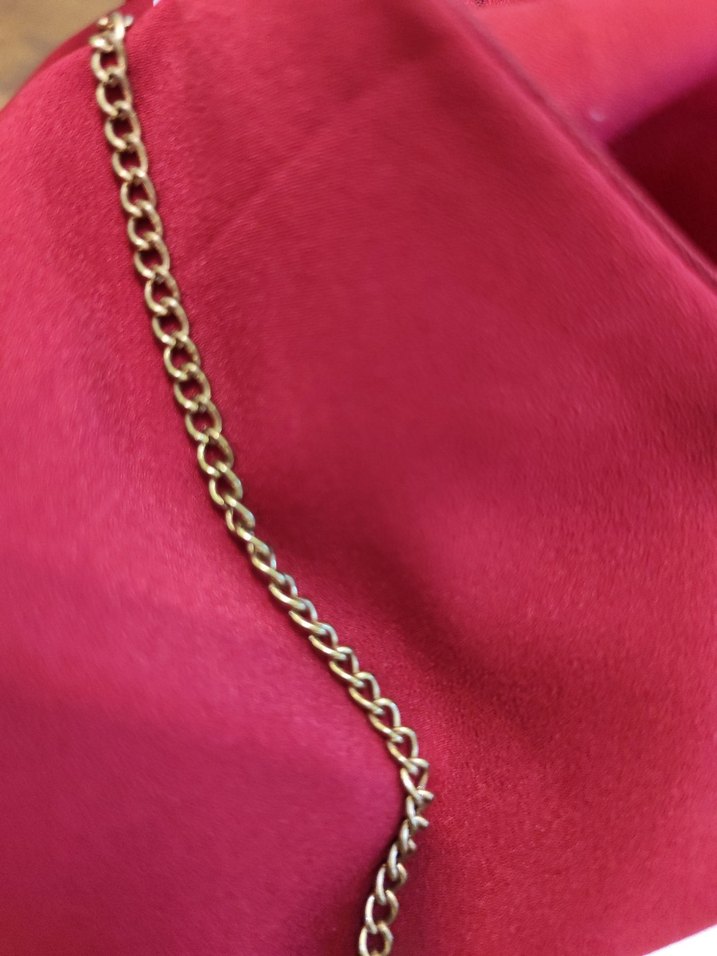 Zincir Detaylı bordo Kadın bluz - Görsel 5