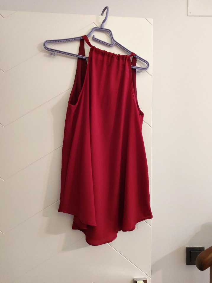 Zincir Detaylı bordo Kadın bluz - Görsel 4