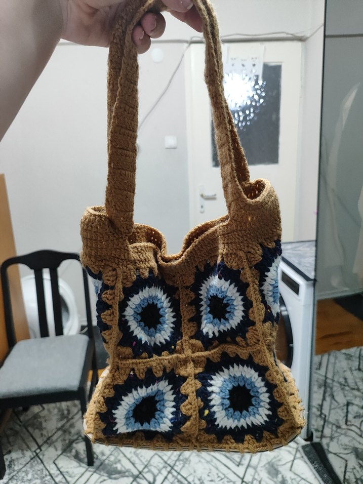 Bohem Örgü Kadın Çanta - Görsel 2