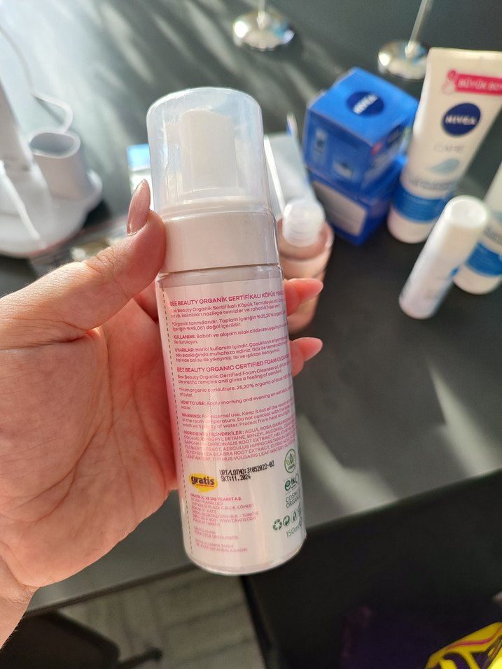 Bee Beauty Organik Köpük Yüz Temizleyici - Görsel 2