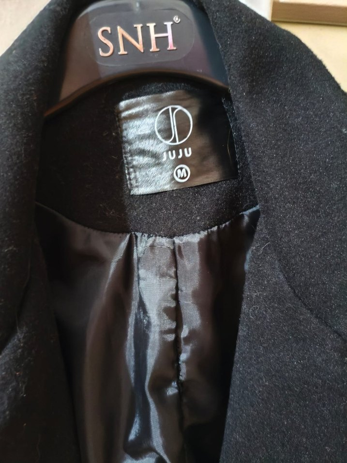 Siyah Uzun Klasik Kaban - Görsel 3