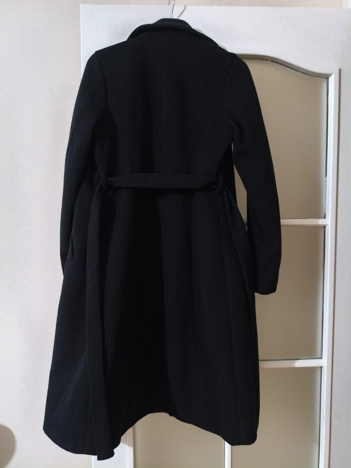 Siyah Uzun Klasik Kaban - Görsel 2